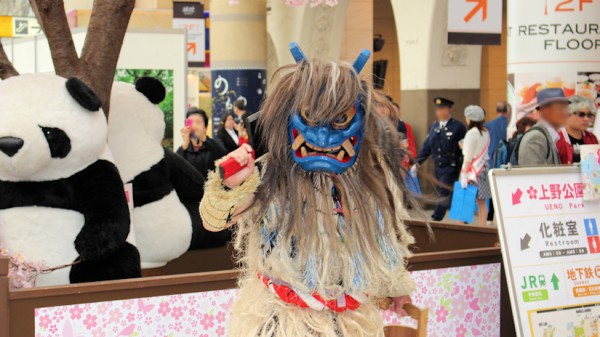 男鹿半島のなまはげさん（リゾートしらかみ橅編成車両展示会in上野駅のステージイベント 北国の春だより）