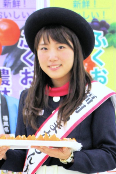 福岡うまかもん大使の佐藤茉莉花さん（第54回農林水産祭 実りのフェスティバル）