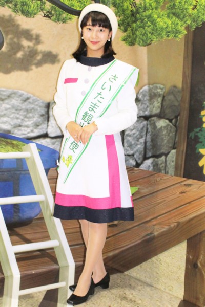 「ツーリズムEXPOジャパン」で観光PRを行う「さいたま観光大使（さいたま市商工業イメージアップキャラクター）」の北村理奈さん