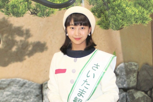 さいたま観光大使（8代目さいたま小町）の北村理奈さん（ツーリズムEXPOジャパン）