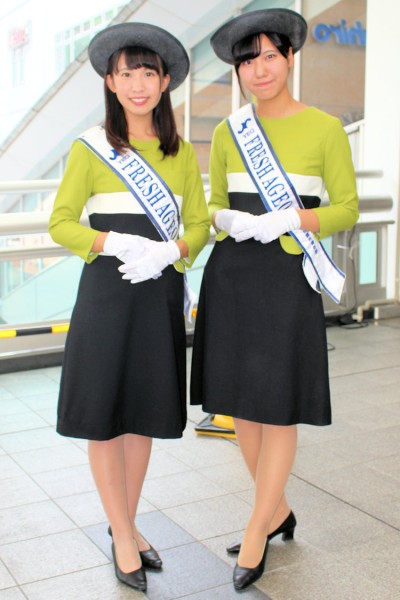 「フレッシュあげお」の望月瑞穂さんと安野久美さん（AGEOまちフェス）