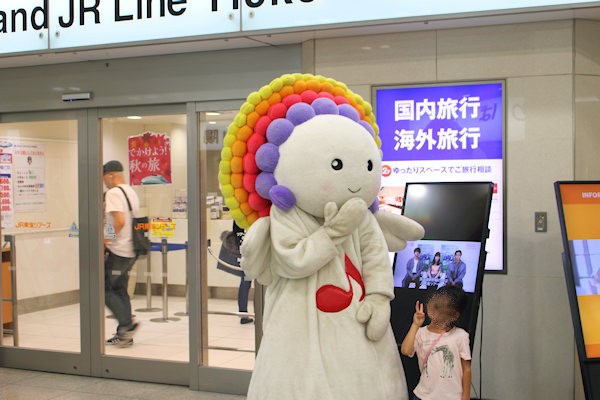 飛騨路下呂温泉観光キャンペーン の様子（JR東海 東京駅）