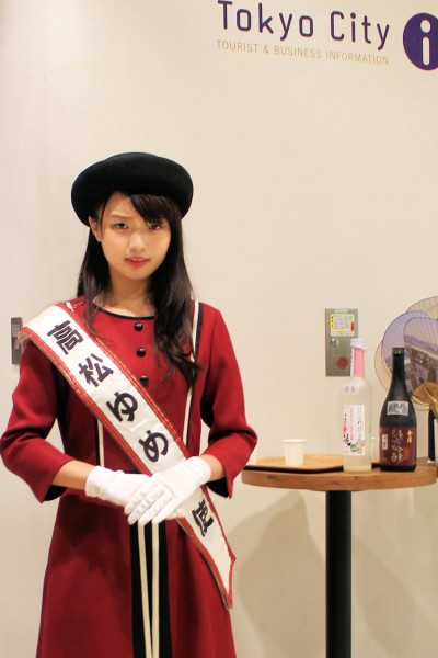 高松ゆめ大使の大沢享花さんは東京シティアイで行われた「石川県・香川県合同PRイベント」に登場