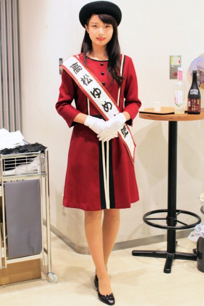 高松ゆめ大使の大沢享花さんは東京シティアイで開催された「石川県・香川県合同PRイベント」にお出ましになりました