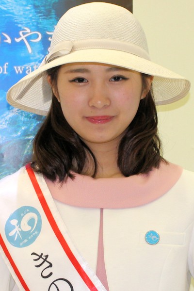 中屋藍さんは「きのくにフレンズ」として和歌山県の観光PRに活躍中（関西観光展in横浜）