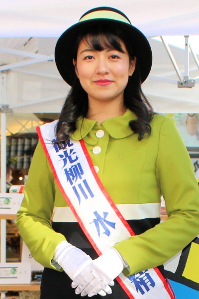 観光柳川キャンペーンレディ「水の精」の古賀理紗さんは「まるごとにっぽん」で柳川市の観光資源のPRに活躍（柳川フェア2018）