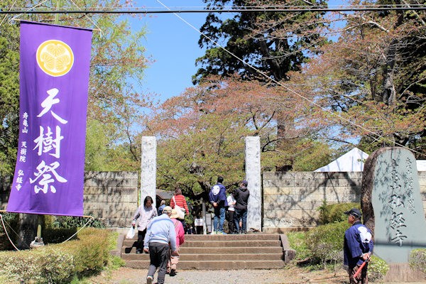 弘経寺（茨城県常総市）で行われた天樹祭の様子