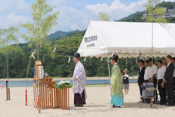 海開きの神事（天橋立海水浴場）