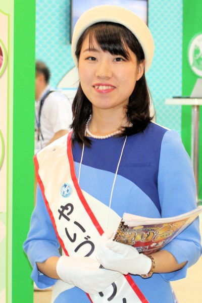 やいづマリンレディさんはツーリズムEXPOジャパンで焼津市をPR（増田遥さん）