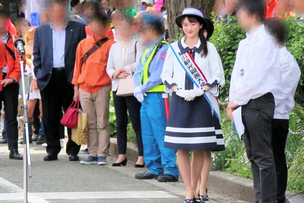第17代（2019）横浜観光親善大使の川内美月さん（ザよこはまパレード）