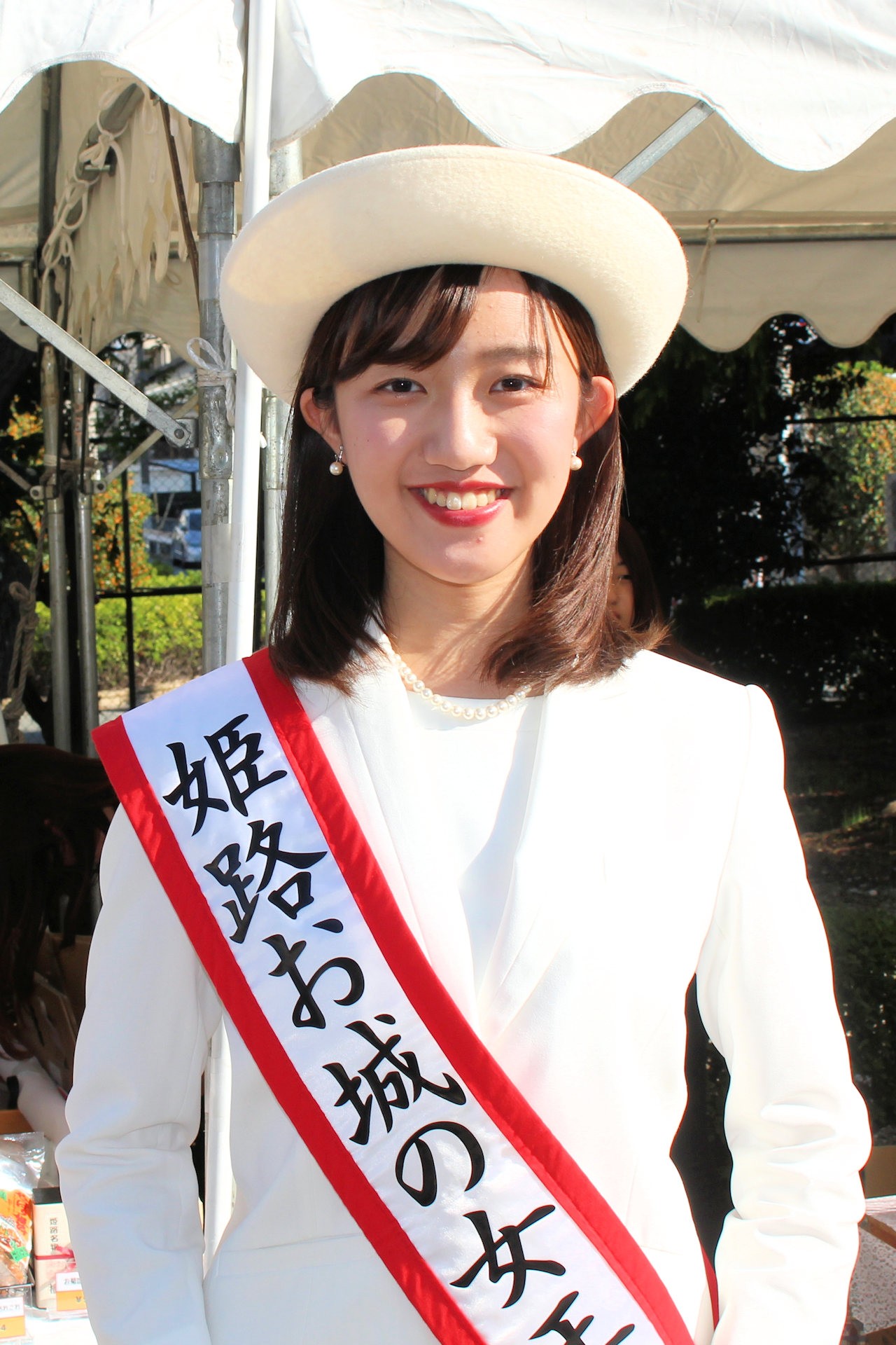 姫路お城の女王（現・姫路お城のアンバサダー）の藤浦彩花さん（山陽鉄道フェスティバル 兵庫県明石市）