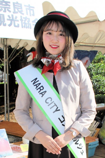 「NARA CITY コンシェルジュ」玉川和佳さん（山陽鉄道フェスティバル 東二見車両工場 ）