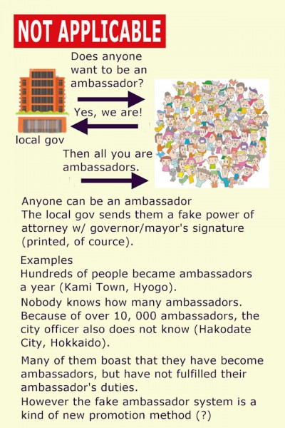 "anyone can be ambassadors" is not applicable