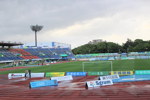 湘南ベルマーレ戦が行われるレモンガススタジアム平塚（平塚市総合公園平塚競技場）