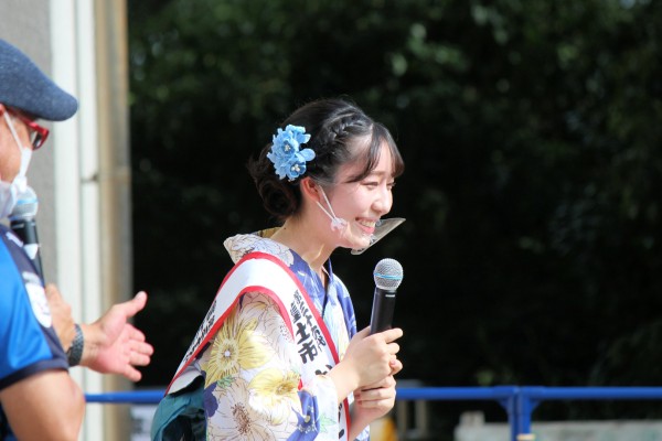 富士市かぐや姫の佐藤夏音さん（愛鷹広域公園多目的競技場 静岡県沼津市）