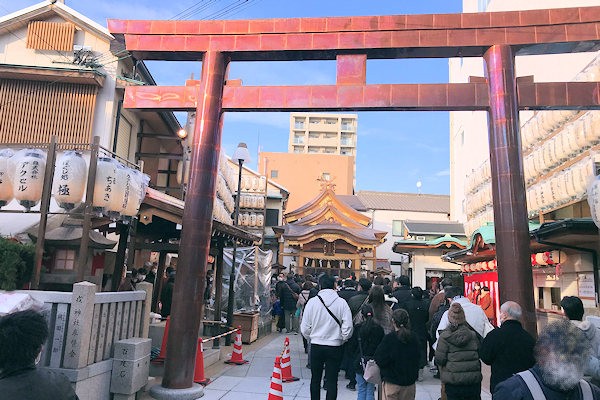 布施戎（十日えびす）当日の布施戎神社の様子（大阪府東大阪市）