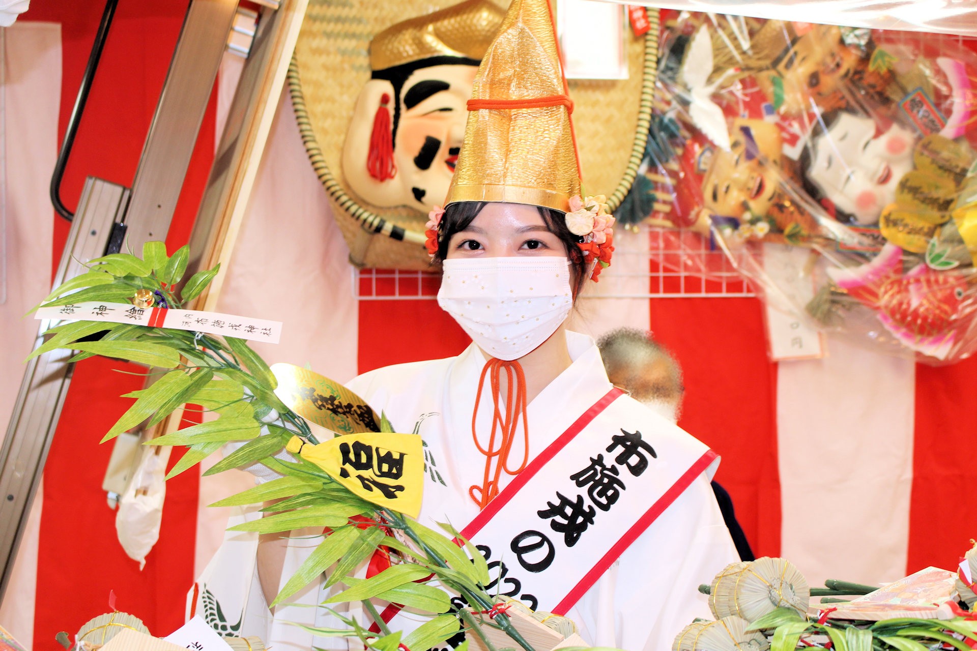 布施戎2022福娘の梅田璃央奈さん（布施戎神社 大阪府東大阪市）