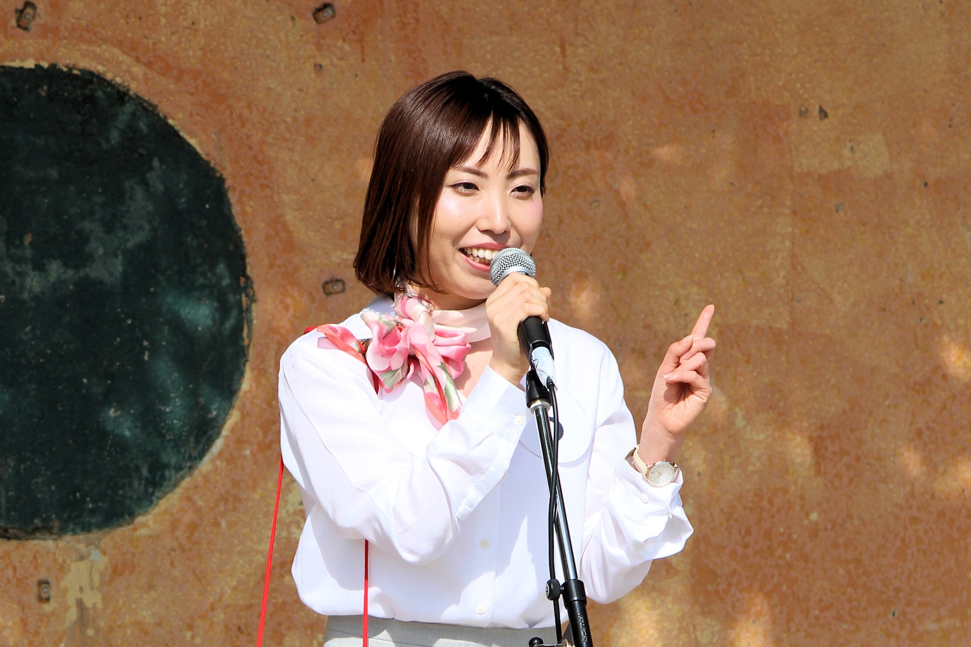 池田市観光大使いけだ織姫姉妹に選出された松田真依さん（池田市商業祭 大阪府池田市）